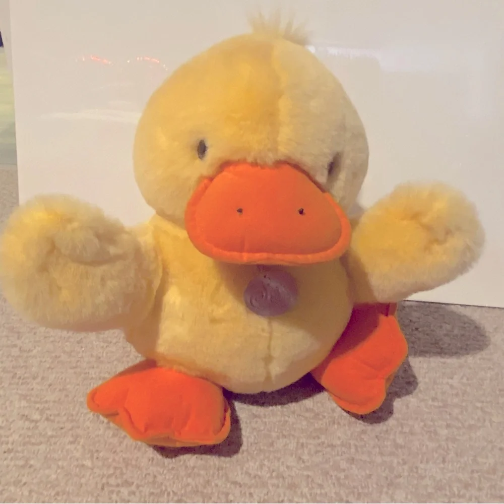 Vintage Toys R Us Duck Plush Geoffrey Soft Classics 1995 15”